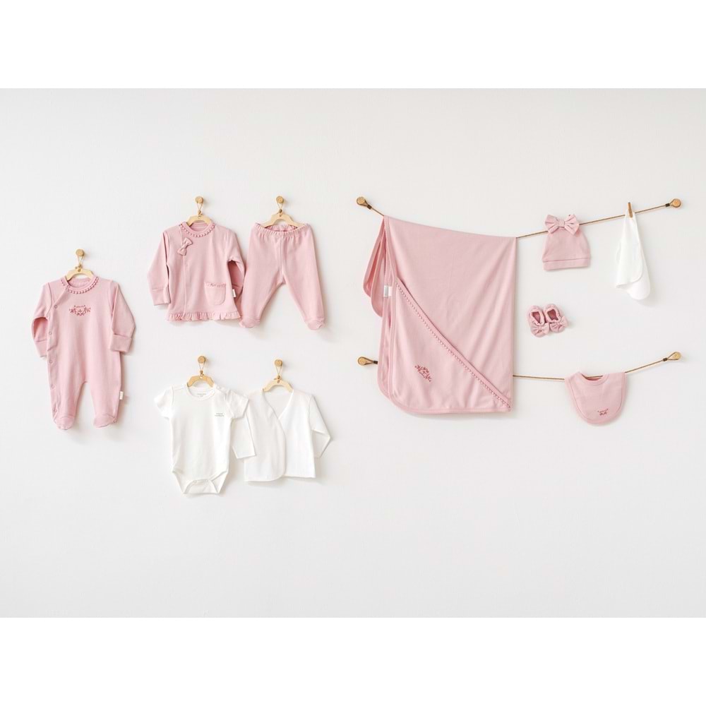 BEBEK HASTANE ÇIKIŞI 10 PCS NEWBORN SET NATURA WAWA ORGANIG