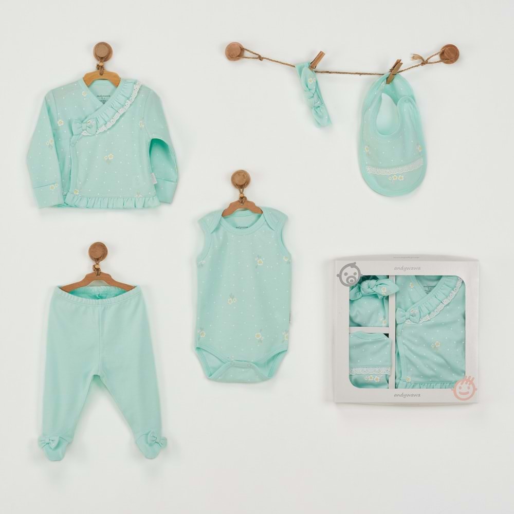 BEBEK HASTANE ÇIKIŞI 5 PCS NEWBORN SET SUMMER PARADISE