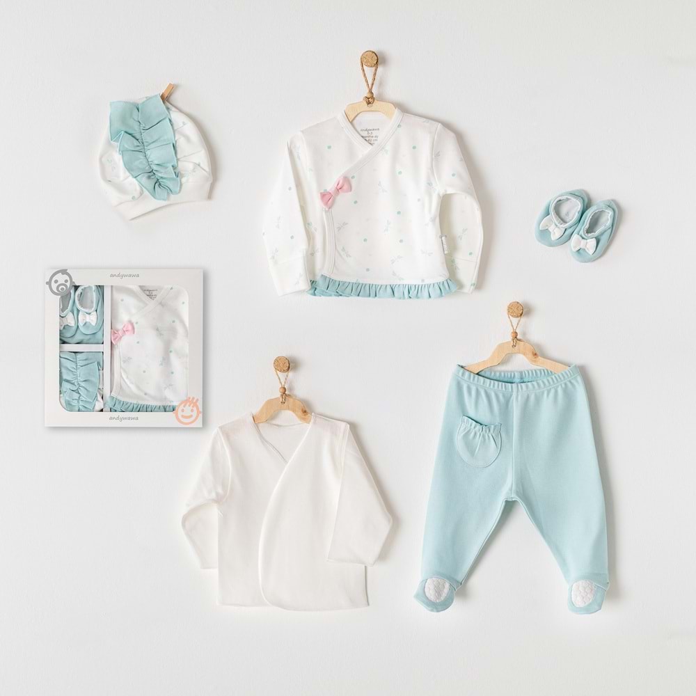 BEBEK HASTANE ÇIKIŞI 5 PCS NEWBORN SET DRAGONFLY