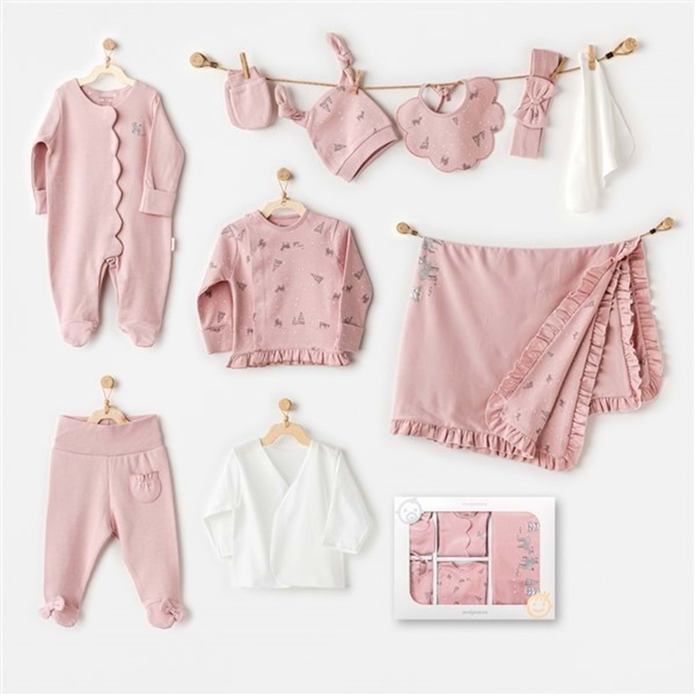 BEBEK HASTANE ÇIKIŞI 10 PCS NEWBORN SET PUPPY GAZELLE