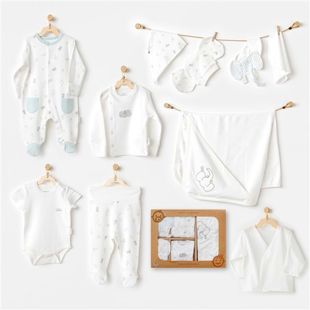 BEBEK HASTANE ÇIKIŞI 10 PCS NEWBORN SET THE ZOO S BALBOA ORGANIG