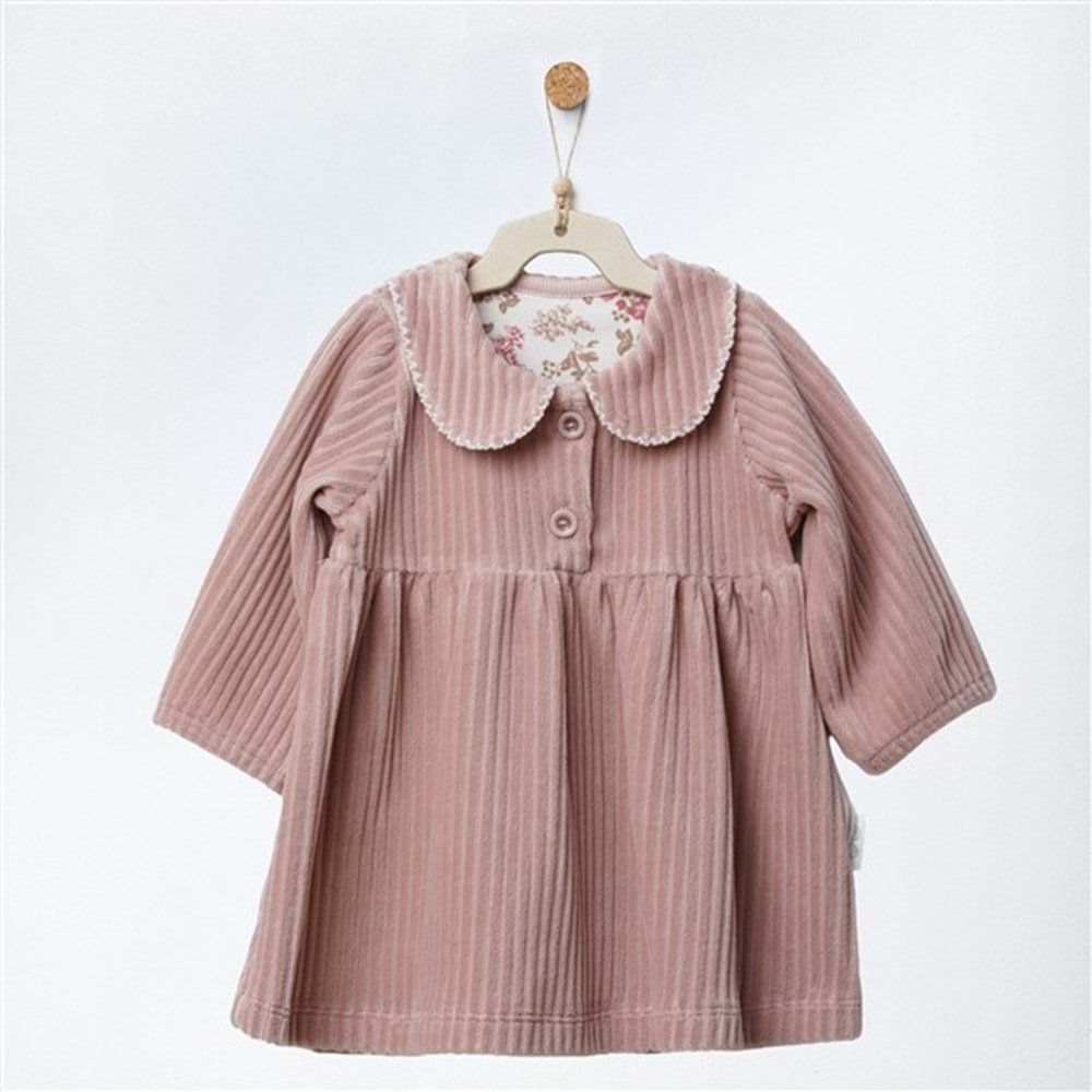 BEBEK ELBİSE DRESS VELVET BLOSSOMS