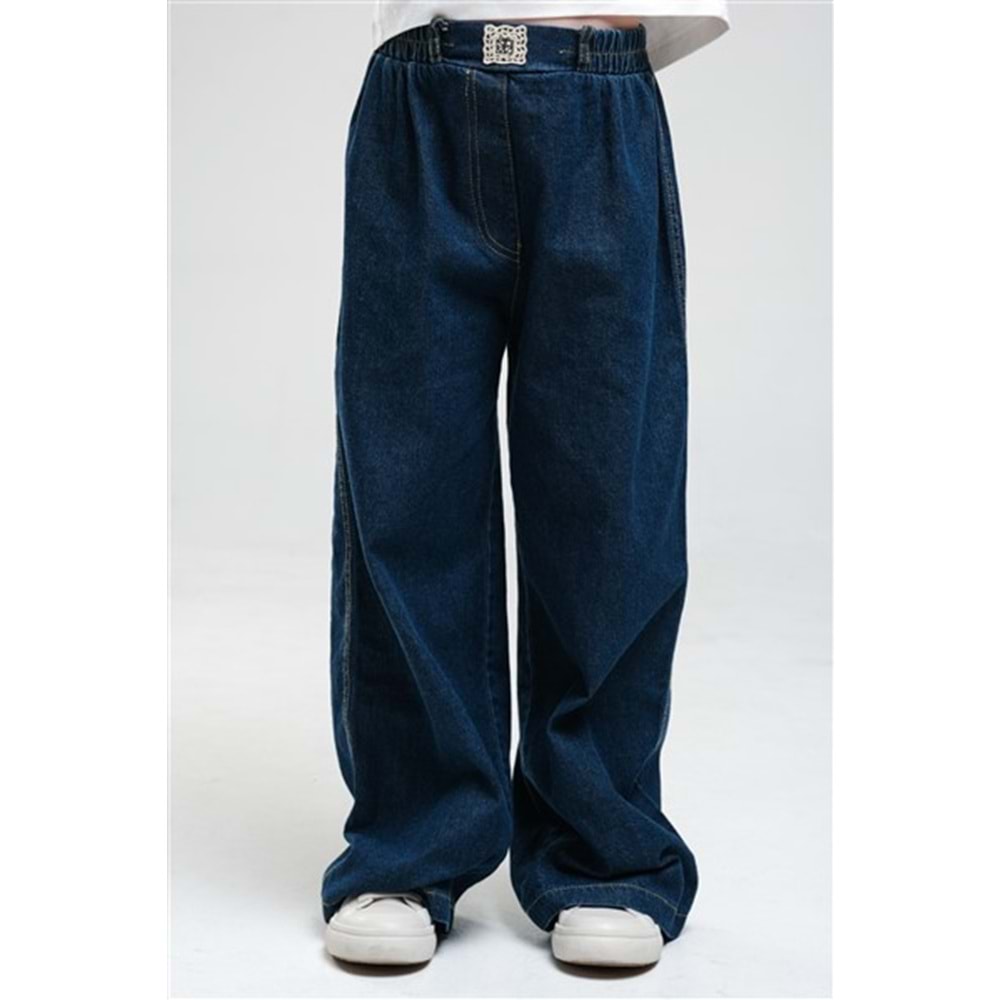 N1065 KIZ PANTOLON - MAVİ - 6-7 YAŞ