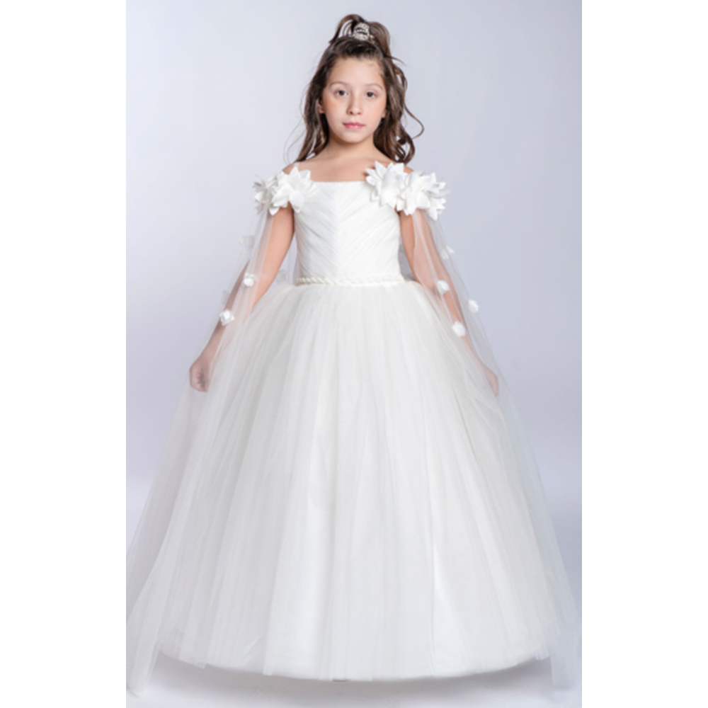 2233 ELBİSE - KREM - 10-11 YAŞ