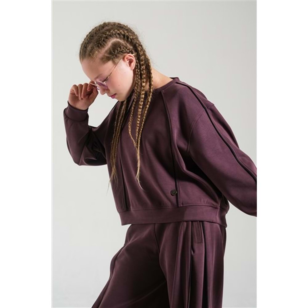 8844 SWEATSHIRT - MÜRDÜM - 152 CM