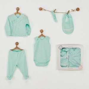 BEBEK HASTANE ÇIKIŞI 5 PCS NEWBORN SET SUMMER PARADISE
