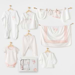 BEBEK HASTANE ÇIKIŞI 10 PCS NEWBORN SET PINK BALOONS