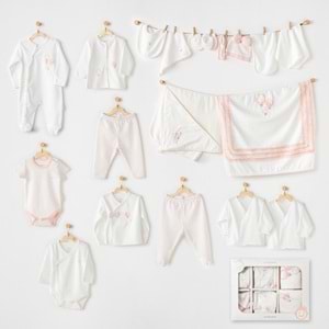 BEBEK HASTANE ÇIKIŞI 20 PCS NEWBORN SET PINK BALOONS