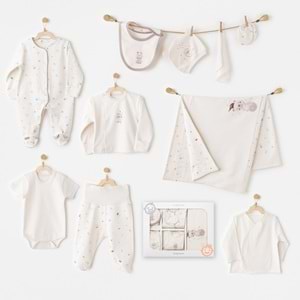 BEBEK HASTANE ÇIKIŞI 10 PCS NEWBORN SET MY 1 ST WARDROBE