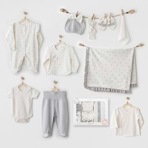 BEBEK HASTANE ÇIKIŞI 10 PCS NEWBORN SET BABY BOW BLISS