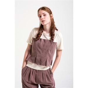 8300 KIZ CROP - KAHVE - 140 CM