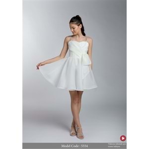 5554 ELBİSE - PUDRA - 12 YAŞ