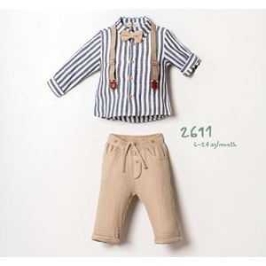 2611 SALOPET TAKIM - KAHVE - 9-12 AY