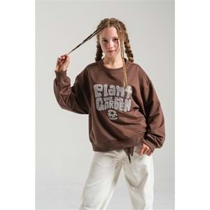 8885 SWEATSHIRT - KAHVE - 164 CM