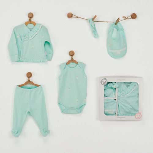 BEBEK HASTANE ÇIKIŞI 5 PCS NEWBORN SET SUMMER PARADISE