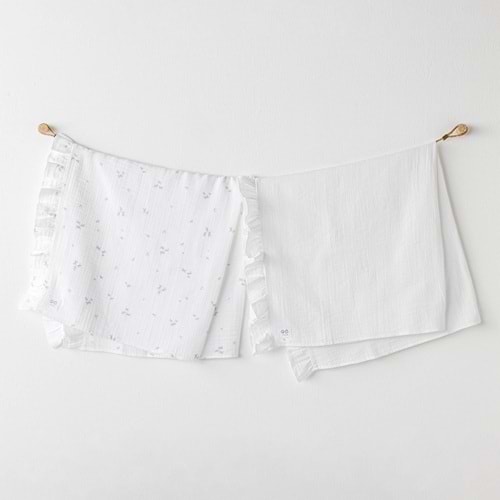 BEBEK BATTANİYE 2 PCS BLANKET 85X90 MAGICAL BUTTERFLY MUSLIN