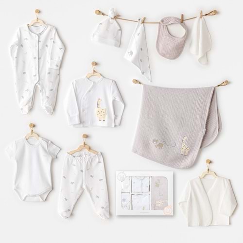 BEBEK HASTANE ÇIKIŞI 10 PCS NEWBORN SET LITTLE KING