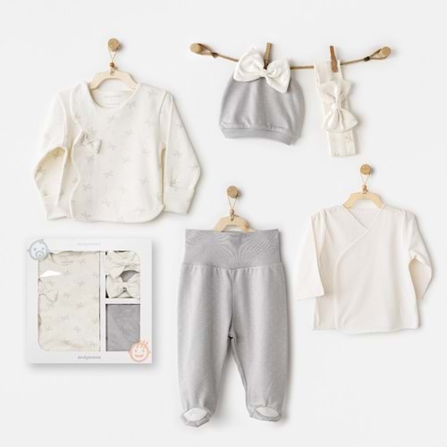 BEBEK HASTANE ÇIKIŞI 5 PCS NEWBORN SET BABY BOW BLISS