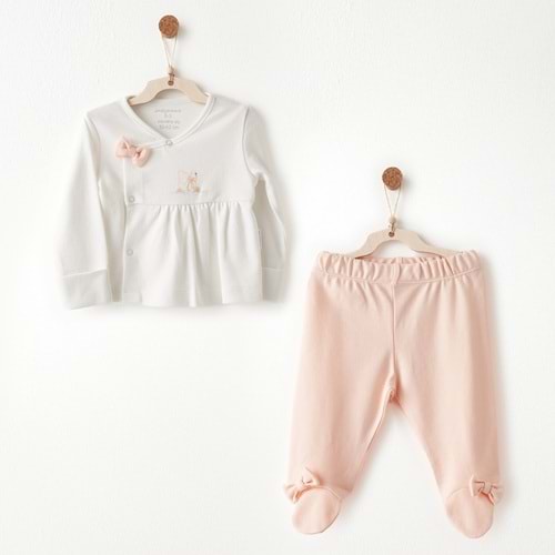 BEBEK ZIBIN TAKIM 2 PCS SIDE SNAP SET LITTLE SWAN LOVE