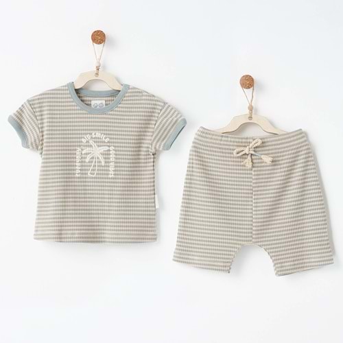 BEBEK TAKIM 2 PCS SET BAMBOO STRIPED