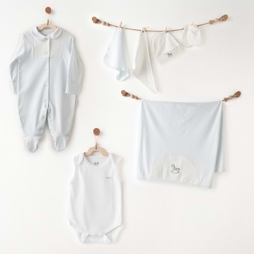 BEBEK HASTANE ÇIKIŞI 7 PCS NEWBORN SET LITTLE COWBOY