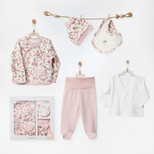 BEBEK HASTANE ÇIKIŞI 5 PCS NEWBORN SET FLORAL DREAMS