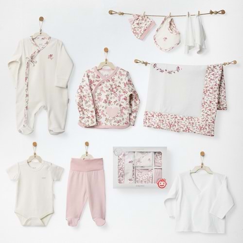 BEBEK HASTANE ÇIKIŞI 10 PCS NEWBORN SET FLORAL DREAMS