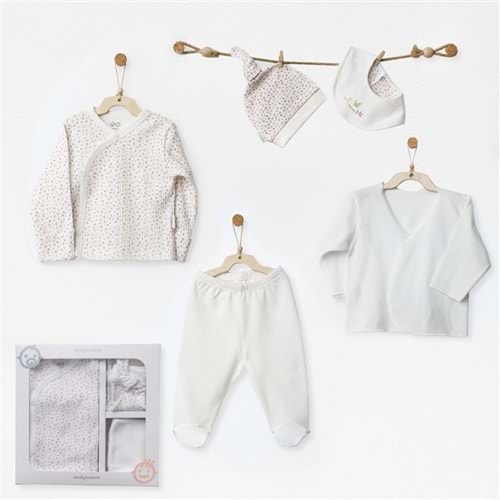 BEBEK HASTANE ÇIKIŞI 5 PCS NEWBORN SET LITTLE AND LOVED