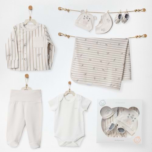 BEBEK HASTANE ÇIKIŞI 7 PCS NEWBORN SET ZZZ ZEBRA