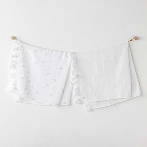 BEBEK BATTANİYE 2 PCS BLANKET 85X90 MAGICAL BUTTERFLY MUSLIN