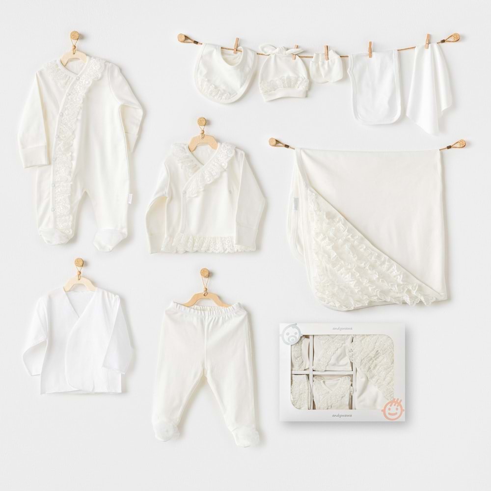 BEBEK HASTANE ÇIKIŞI 10 PCS NEWBORN SET CHIC GIRL