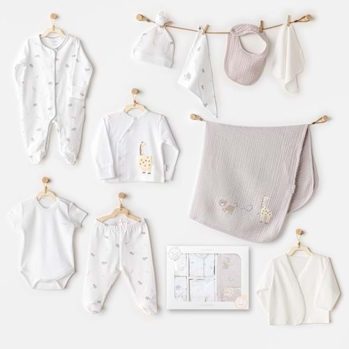 BEBEK HASTANE ÇIKIŞI 10 PCS NEWBORN SET LITTLE KING