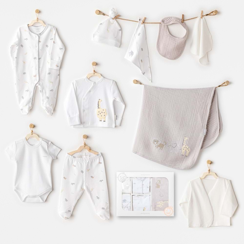 BEBEK HASTANE ÇIKIŞI 10 PCS NEWBORN SET LITTLE KING