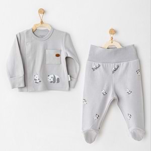 BEBEK ZIBIN TAKIM 2 PCS SIDE SNAP SET KEEP SMILING