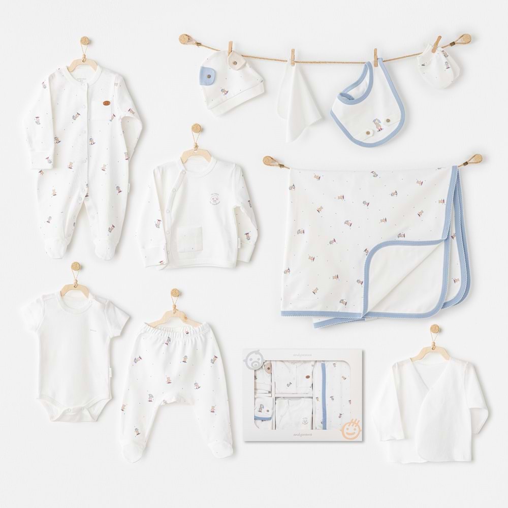 BEBEK HASTANE ÇIKIŞI 10 PCS NEWBORN SET RAINBOW