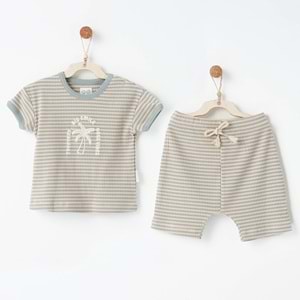 BEBEK TAKIM 2 PCS SET BAMBOO STRIPED